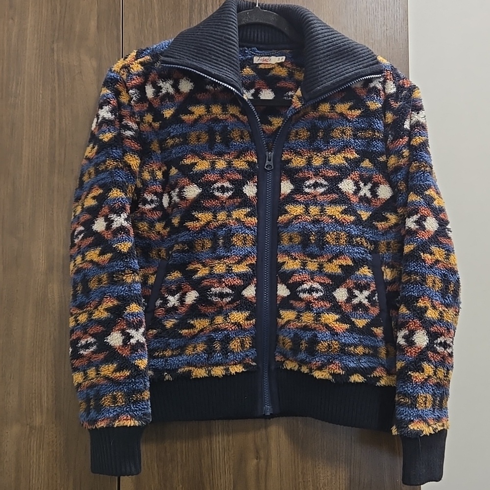 Faherty-Thunder Voice Eagle High Pile Fleece Jacket-Size XS - Picture 5 of 16